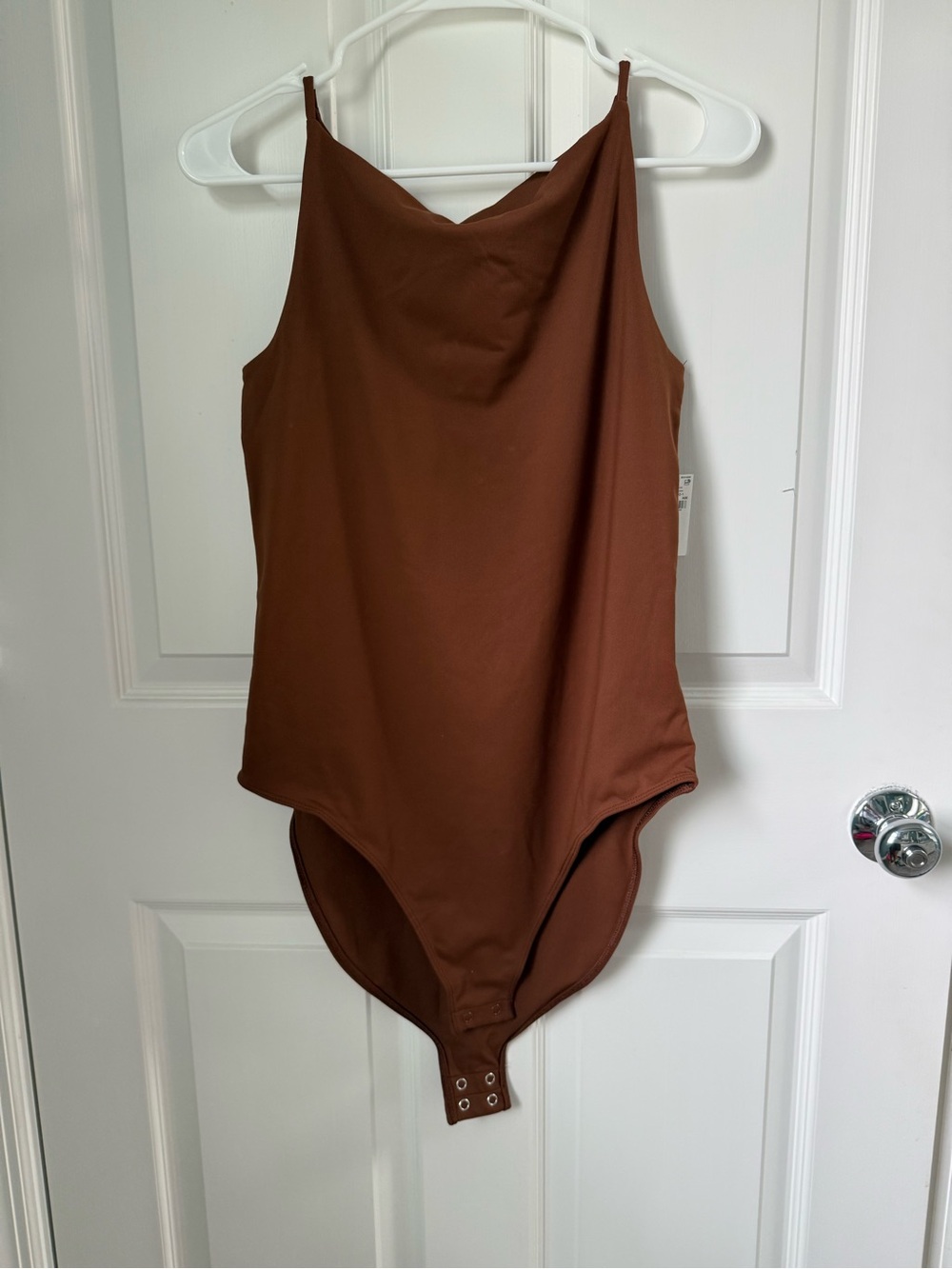 Brown Sleeveless Bodysuit